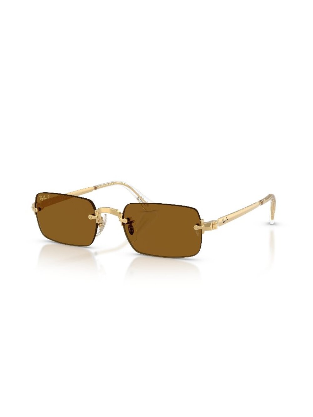 New Ray-Ban Unisex Sunglasses Gold Brown Lens Metal Frame Ray Ban RB3928 001 83